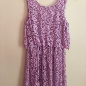 PURPLE LACE DRESS
